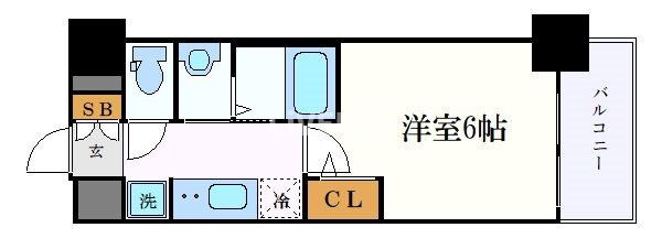 エステムコート名古屋鶴舞Ⅱレアーヴの物件間取画像