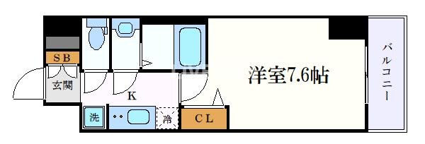 ディアレイシャス尾頭橋の物件間取画像