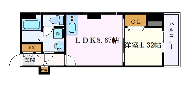 エイトエムジー名駅の物件間取画像