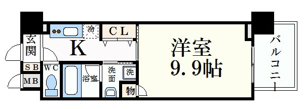 千種ライズの物件間取画像