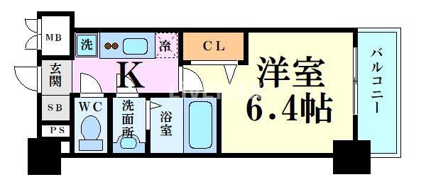 アステリ鶴舞テーセラの物件間取画像