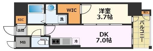 エステムコート名古屋新栄Ⅴラポールの物件間取画像