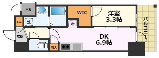 エステムコート名古屋新栄Ⅴラポールの物件間取画像