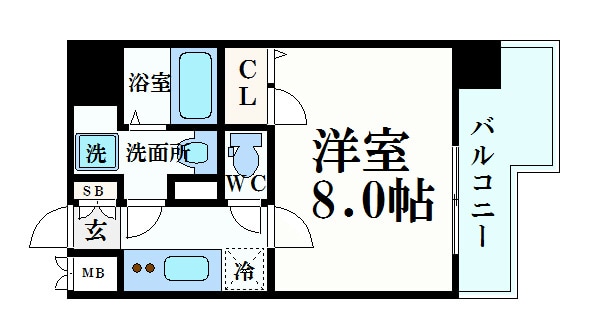 プレサンス丸の内雅風の物件間取画像