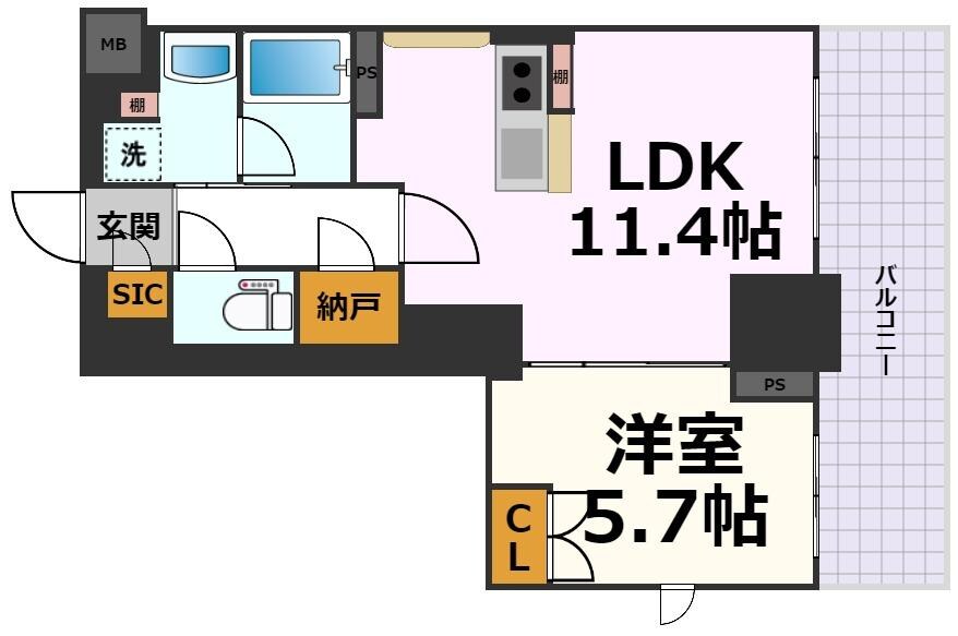 TENAS池下の物件間取画像