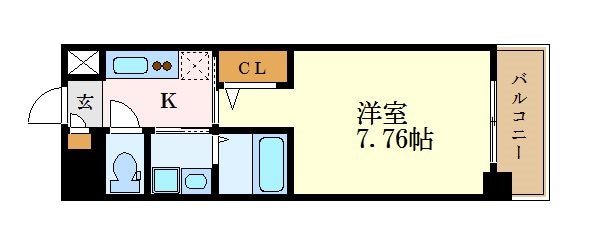 ArtizA東別院の物件間取画像