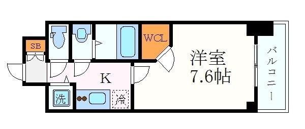 プレサンス栄ライズの物件間取画像