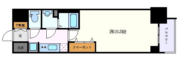 プレサンス丸の内リラティの物件間取画像