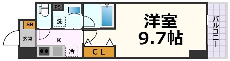 新栄町駅 徒歩6分 2階の物件間取画像