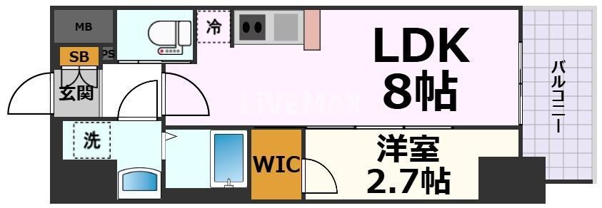 S-RESIDENCE亀島駅前ascentの物件間取画像