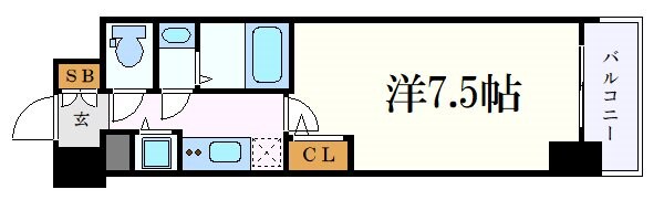 エスリード上前津テルツェの物件間取画像