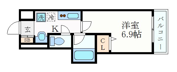 ベレーサ名駅ウエストの物件間取画像