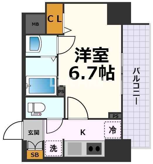 ディアレイシャス今池の物件間取画像