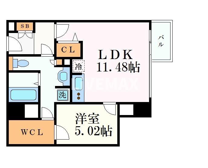 ミュプレ矢場町の物件間取画像