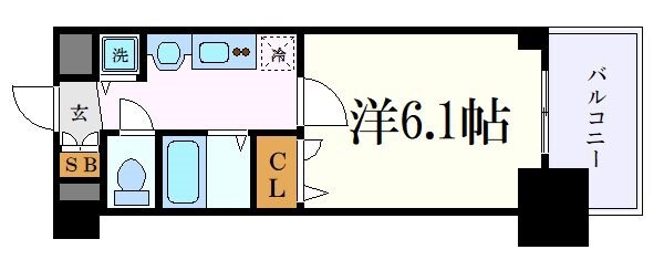 プレサンスSAKAEリバースタイルの物件間取画像