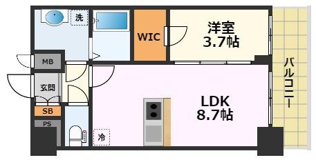 プレサンス東別院セレニスの物件間取画像