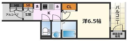 エステムコート名古屋葵の物件間取画像