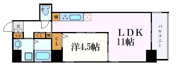 K CLASSY IZUMIの物件間取画像