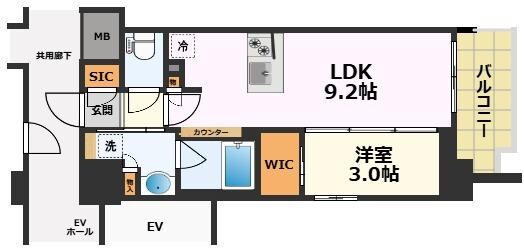 プレサンス　レイズ　千種今池の物件間取画像