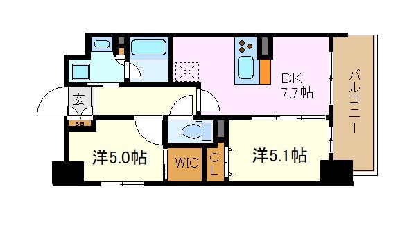 プレサンス　ロジェ　金山ミッドゲートの物件間取画像