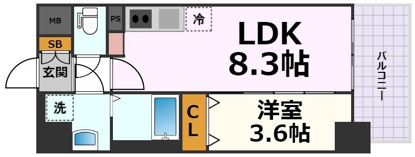 SOLメイクス浄心天神山の物件間取画像