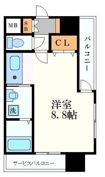 プレサンス名古屋STATIONザ・シティの物件間取画像