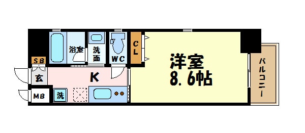 セレニティー名駅の物件間取画像