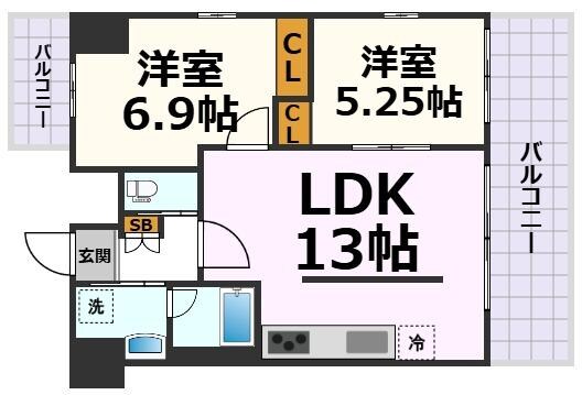 中駒グランヒルズ太閤通駅Ⅰの物件間取画像