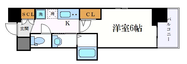 高岳駅 徒歩7分 4階の物件間取画像