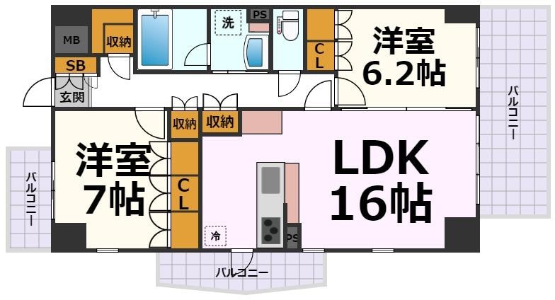 サムティレジデンス名城公園の物件間取画像