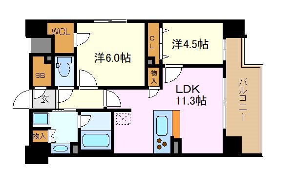 プレサンス　ロジェ　金山ミッドゲートの物件間取画像