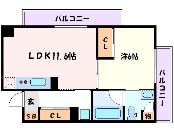 白川公園パークマンションの物件間取画像