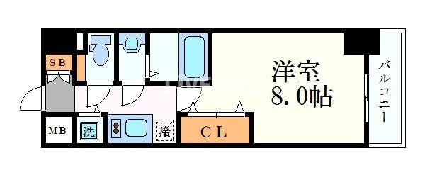 プレサンス新栄町ギャラントの物件間取画像