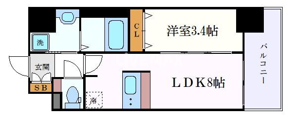 ディアレイシャス尾頭橋の物件間取画像