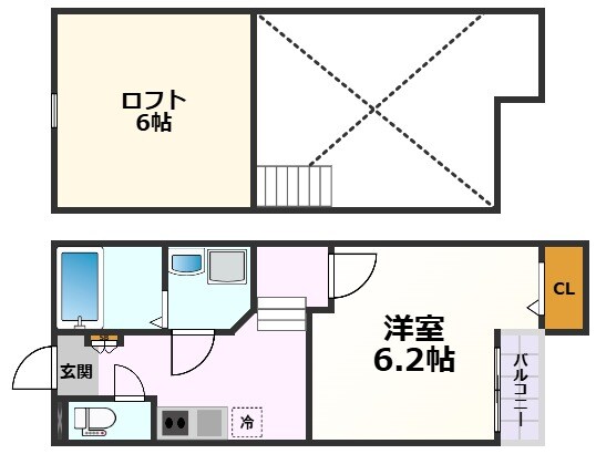 Creo中村公園弐番館の物件間取画像