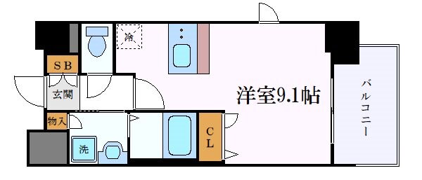 プレサンス名古屋STATIONビーフレックスの物件間取画像