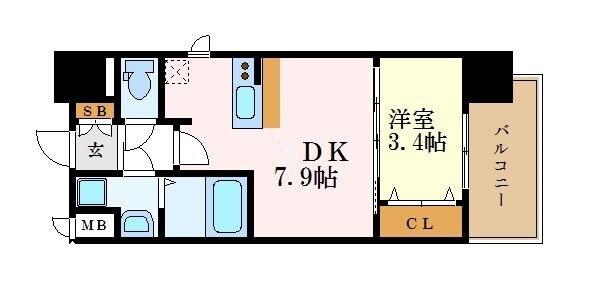 プレサンスNAGOYA本陣の物件間取画像