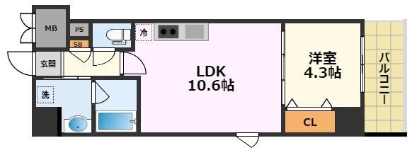 プロシード池下の物件間取画像