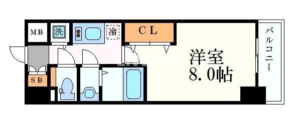 プレサンス新栄町ギャラントの物件間取画像