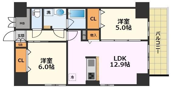 プロシード池下の物件間取画像