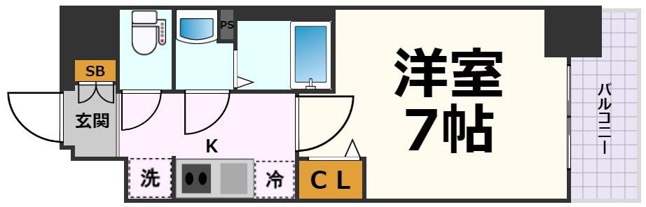 ディアレイシャス名古屋太閤通Ⅲの物件間取画像