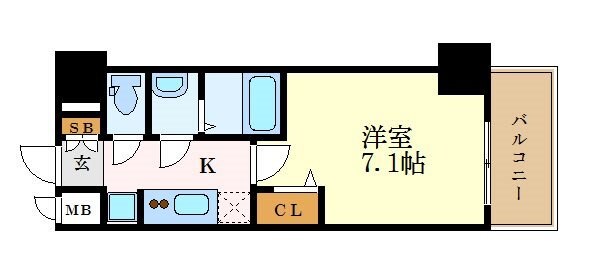 プレサンス久屋大通公園セラフィの物件間取画像