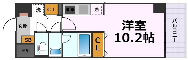 ノヴェル新栄の物件間取画像