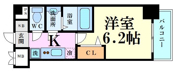 アステリ鶴舞テーセラの物件間取画像