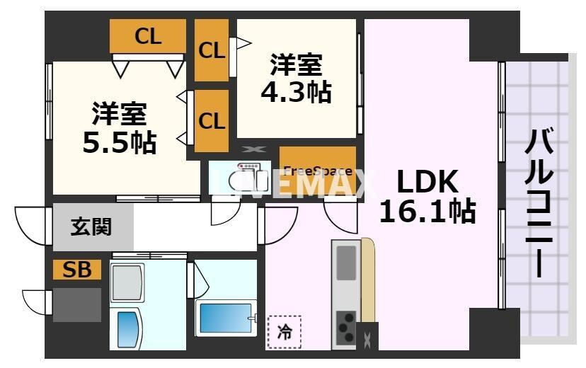 ハイドランジア東別院の物件間取画像