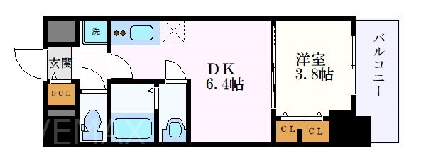 プレサンス今池駅前フェルディノの物件間取画像