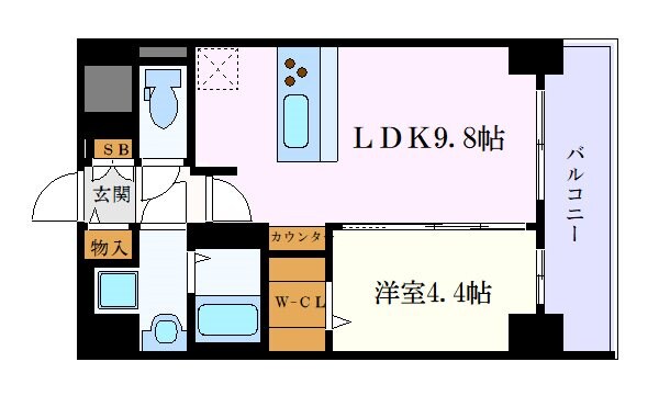 プレサンス丸の内アドブルの物件間取画像