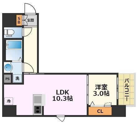 ディアレイシャス東別院Ⅱの物件間取画像