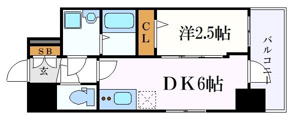 エスリード池下レスティアの物件間取画像