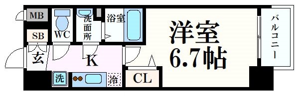 プレサンス鶴舞ファーストの物件間取画像